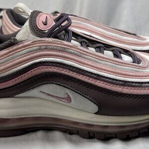 Nike Girls Air Max 97 921522-200‎ Pink Casual Shoes Sneakers Size 7Y Excellent